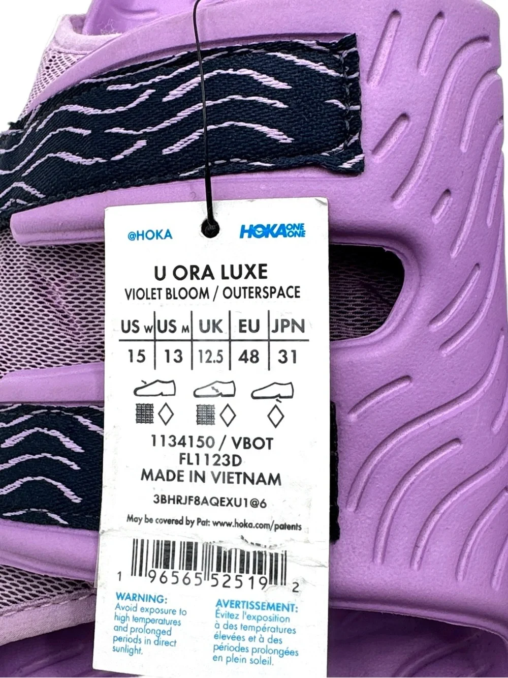 Hoka Gender Inclusive Ora Luxe Slide Sandals Size 13M | 15W